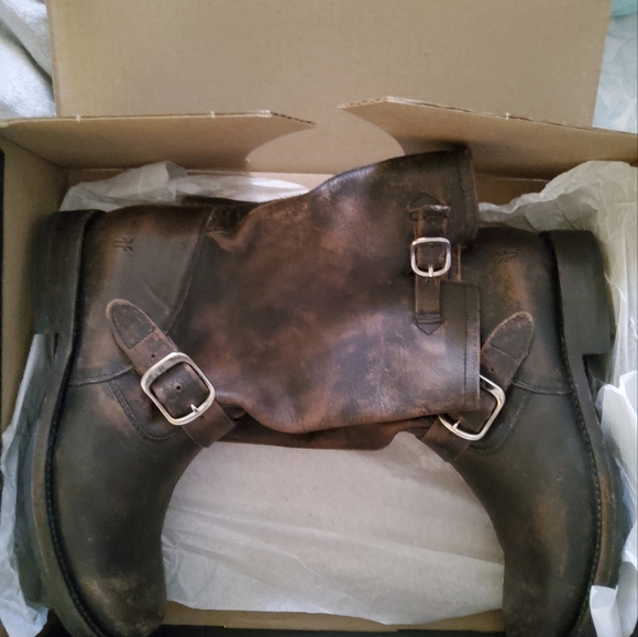 Women's FRYE LEATHER Boot Sz9 - Picture 5 of 6